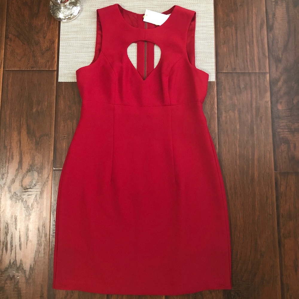 BCBGeneration Red Cutout Dress